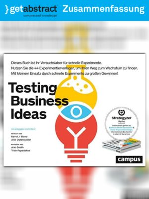 cover image of Testing Business Ideas (Zusammenfassung)